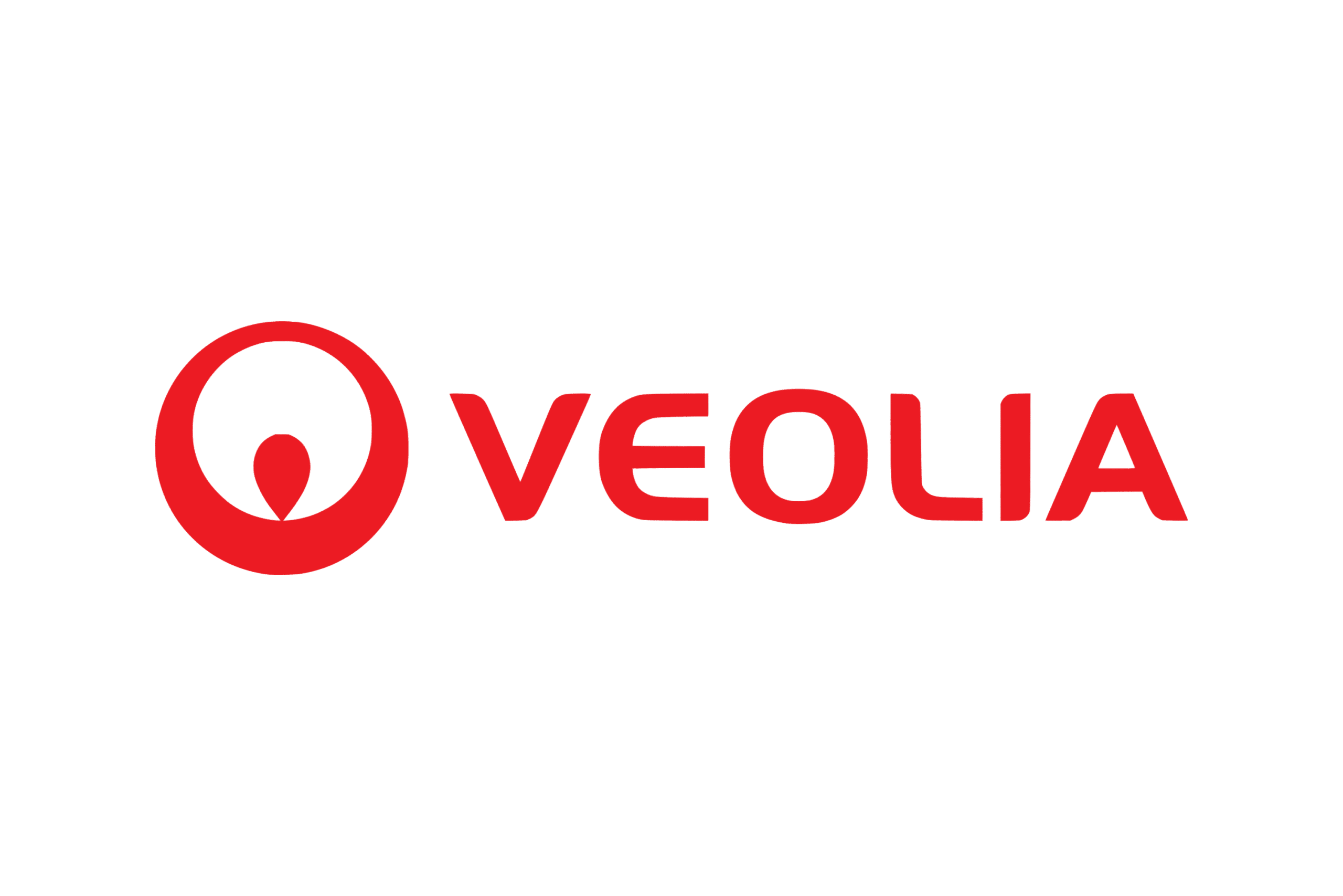 Veolia logo: red circular emblem with dot beside the word VEOLIA in red