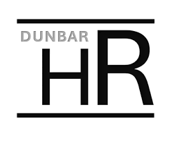 Logo for Dunbar HR: the word DUNBAR above a large 'HR' with top and bottom horizontal bars.