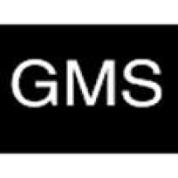 GMS logo: white letters on a black rectangular background.