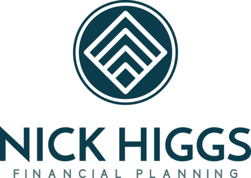 Logo for Nick Higgs Financial Planning: dark teal circular emblem with a geometric diamond motif, and the text 'NICK HIGGS' with 'FINANCIAL PLANNING' beneath.