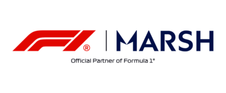 F1 and Marsh logos with 'Official Partner of Formula 1' caption