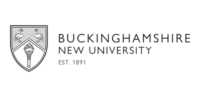 Buckinghamshire New University logo with a shield crest on the left and the 'BUCKINGHAMSHIRE NEW UNIVERSITY' wordmark, 'EST. 1891' beneath.