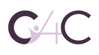 GHC logo with stylized letters and a person-shaped figure reaching upward within a curved design.