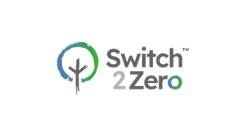 Switch 2 Zero logo: blue-green circular ring around a stylized tree, with the text 'Switch 2 Zero'