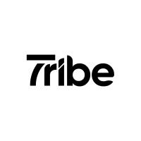 Tribe wordmark logo in black on white background