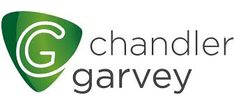 Chandler Garvey logo: a green shield with a white stylized G, followed by the words 'chandler garvey'.