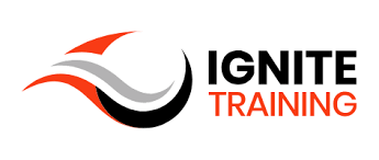 Ignite Training logo with an orange, gray, and black swoosh beside the bold 'IGNITE TRAINING' text.