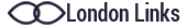 London Links logo with two interlocking navy rings and the brand name