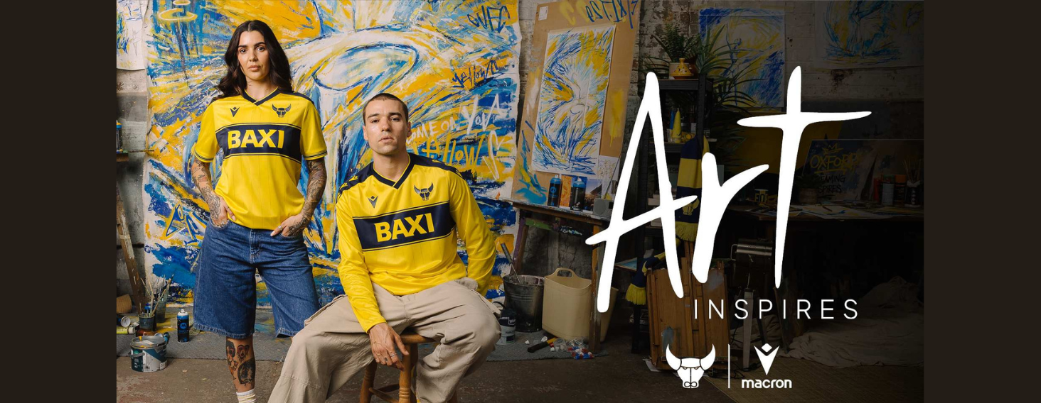 Art Inspires – Oxford United Unveil 2026/27 Home Kit