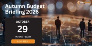 Autumn Budget (800 x 400 px).jpg | Thames Valley Chamber of Commerce Autumn Budget Briefing 2026 banner with date October 29, 9:30–11AM and a prominent Register button; company logo in the top-right corner.