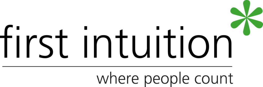 Logo with a green starburst symbol on the right and the text 'where people count' below, on a dark background.