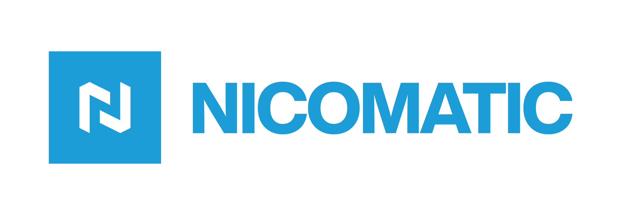 NICOMATIC logo: blue square with a white geometric N mark and the blue word NICOMATIC to the right.