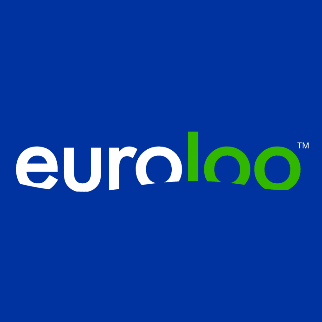 eurolab logo on a blue background, white 'euro' text and green 'lab' text with a small TM mark in the corner