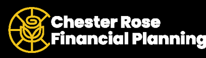Chester Rose Financial Planning logo with a yellow circular geometric rose icon beside the white text 'Chester Rose Financial Planning'.