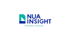 Nua Insight logo with a teal-and-blue square icon, the words 'NUA INSIGHT' in blue, and the tagline 'Know more. Live better.'