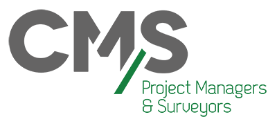 Logo with a gray abstract shape above a green wordmark.