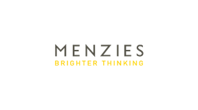 Member EventsOffers - Logo 5 | Thames Valley Chamber of Commerce Logo for MIENZIES with the tagline 'Brighter Thinking' in orange on a black background.