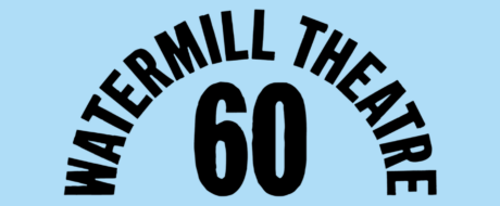 60th anniversary graphic for Hammermill Theatre with curved 'HAMMERMILL THEATRE' text around the number 60 on a light blue background.