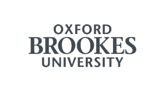Oxford Brookes University logo (blue wordmark with 'OXFORD BROOKES UNIVERSITY')